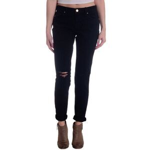 J Brand Women's Jake Slim Boyfriend Black Jeans 24